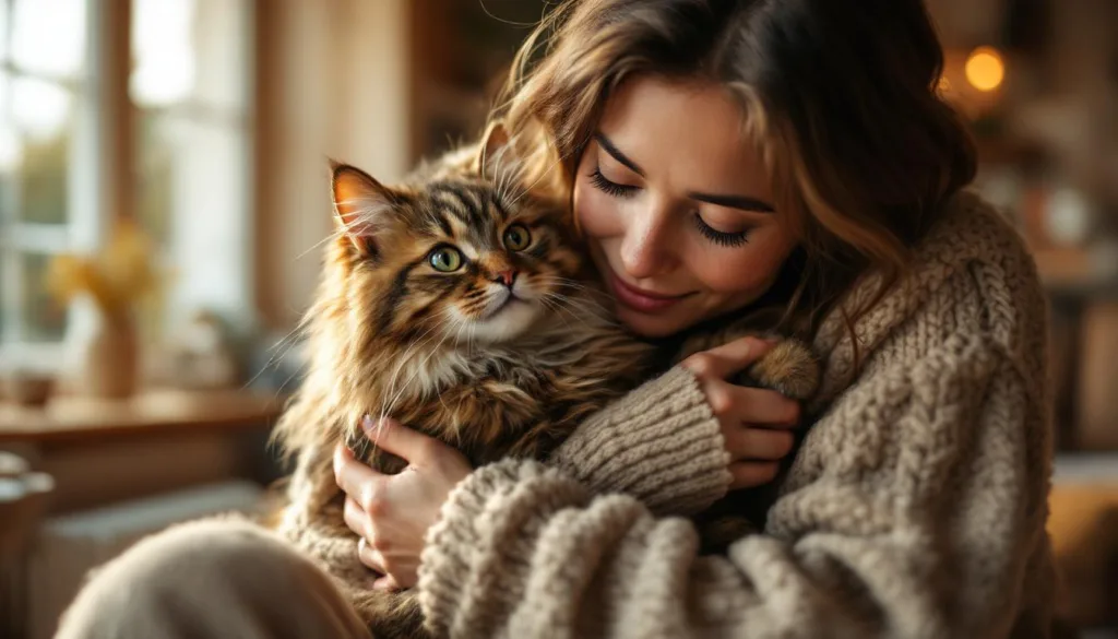 ho osservato il mio gatto per 2 settimane mentre lo abbraccio e ciò che prova davvero mi ha commosso profondamente. scopri le emozioni nascoste dietro questo tenero gesto.