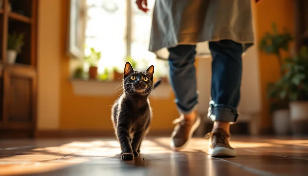 scopri perché il tuo gatto ti segue dappertutto con le spiegazioni di un esperto che ti faranno vedere questo comportamento sotto una nuova luce.