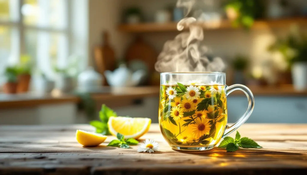 scopri questa tisana unica, né camomilla né tè verde, che sgonfia la pancia in pochi minuti per un benessere naturale e rapido.