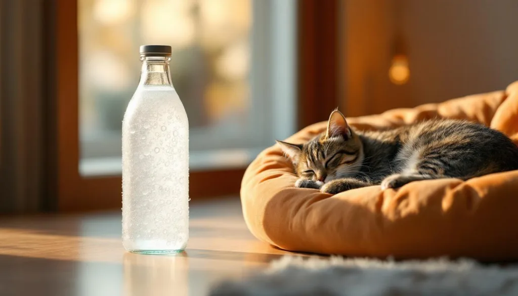 scopri come questa bottiglia fredda posizionata vicino alla cuccia del gatto può rivoluzionare il suo benessere, offrendo comfort e freschezza senza bisogno di ciotole o giochi.
