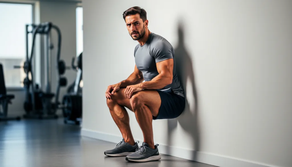 scopri quanto devi resistere al wall sit per ottenere risultati reali: né 30 secondi né 1 minuto, ma la durata ideale per vedere miglioramenti concreti.