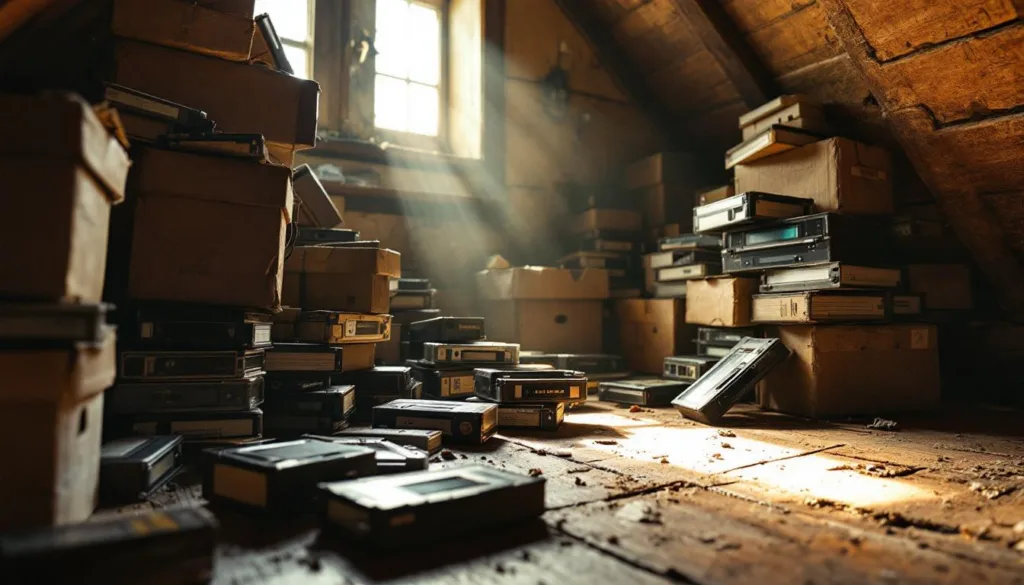 scopri perché è importante non buttare via le vecchie videocassette trovate in soffitta e come possono ancora avere valore oggi.