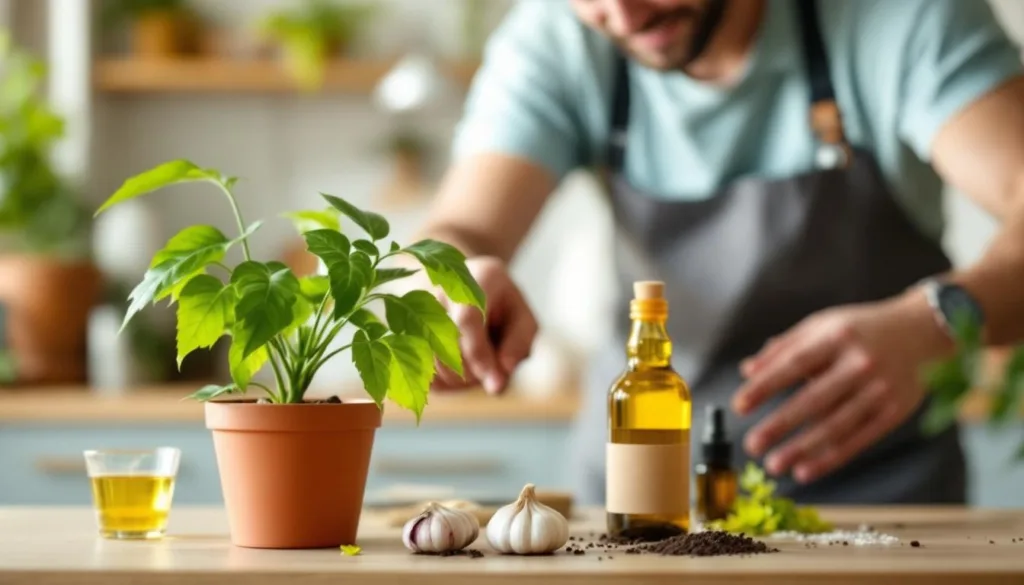 un giardiniere condivide il rimedio naturale efficace per eliminare i moscerini dalle piante, mantenendo il tuo giardino sano e senza insetti indesiderati.